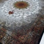 وینتیج ماهان نقره ای فرش 1200 شانه تراکم 3600 برجسته