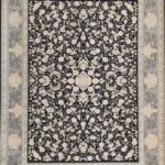 طرح آناک سرمه ای فرش 1200 شانه تراکم 3600 برجسته