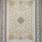 طرح آیناز نقره ای فرش 1200 شانه تراکم 3600 برجسته