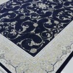 طرح اسلیمی سرمه ای فرش 1200 شانه تراکم 3600 برجسته