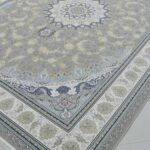 طرح اصفهان ترمه ای فرش 1200 شانه تراکم 3600 برجسته