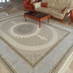 طرح روهام نقره ای فرش 1200 شانه تراکم 3600 برجسته