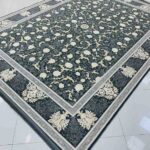 طرح زر گل دودی فرش 1200 شانه تراکم 3600 برجسته