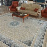 طرح سمن نقره ای فرش 1200 شانه تراکم 3600 برجسته