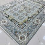 طرح همایون طوسی فرش 1200 شانه تراکم 4500 برجسته