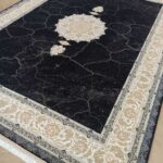 طرح کویر سرمه ای فرش 1200 شانه تراکم 3600 برجسته