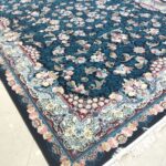 طرح الماس سرمه ای فرش 700 شانه تراکم 2550 ساده هشت رنگ