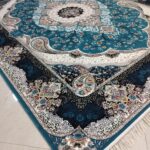 طرح سوگند آبی فرش 700 شانه تراکم 2550 ساده هشت رنگ