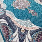 طرح آرتور آبی فرش 700 شانه تراکم 2550 ساده هشت رنگ