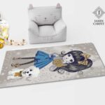 فرش اتاق کودک کد 113 شانه 400 تراکم 1800 تمام آکریلیک آنتی استاتیک و ضد حساسیت