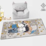 فرش اتاق کودک کد 117 شانه 400 تراکم 1800 تمام آکریلیک آنتی استاتیک و ضد حساسیت