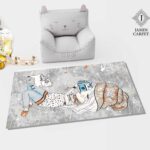 فرش اتاق کودک کد 133 شانه 400 تراکم 1800 تمام آکریلیک آنتی استاتیک و ضد حساسیت