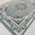 فرش رومیسا طوسی 700 شانه تراکم 2550 ساده ده رنگ