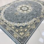 فرش لیندا طوسی 700 شانه تراکم 2550 ساده ده رنگ