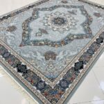 فرش کارینا طوسی 700 شانه تراکم 2550 ساده ده رنگ
