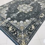 فرش وینتیج 7002 دودی 700 شانه تراکم 2550 ساده ده رنگ