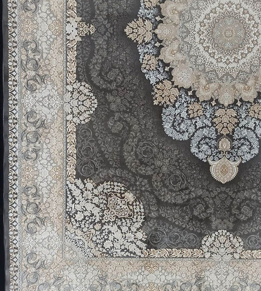 طرح کریستال دودی نه رنگ فرش 1200 شانه تراکم 3600 برجسته