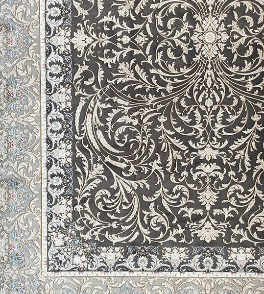 طرح کامیلا دودی نه رنگ فرش 1200 شانه تراکم 3600 برجسته