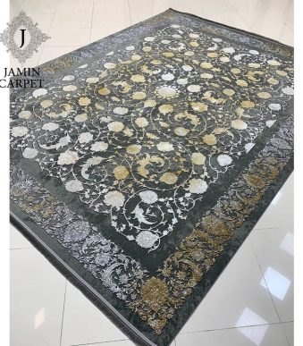 Carpet 1200 comb density 3600 embossed with smoky pattern of ten colors