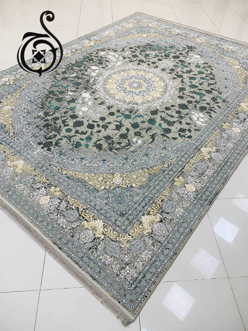 Carpet 1200 comb, density 3600, prominent Saghar design, cashmere, ten colors
