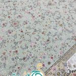 فرش 1700 شانه تراکم 5100 بدون برجستگی طرح گلسا سبز ده رنگ