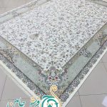 فرش 1700 شانه تراکم 5100 بدون برجستگی طرح گلسا کرم ده رنگ