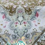 فرش 1700 شانه تراکم 5100 بدون برجستگی طرح گلسا نسکافه ای ده رنگ