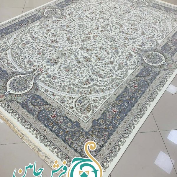 فرش 1700 شانه تراکم 5100 بدون برجستگی طرح سما کرم ده رنگ