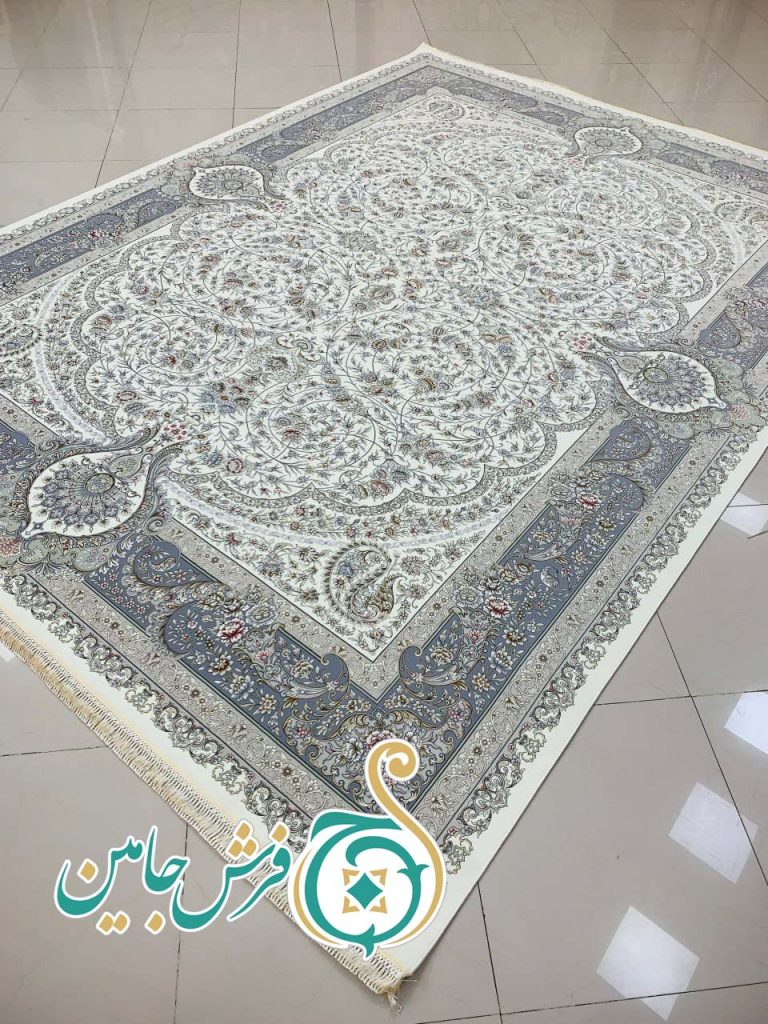 فرش 1700 شانه تراکم 5100 بدون برجستگی طرح سما کرم ده رنگ