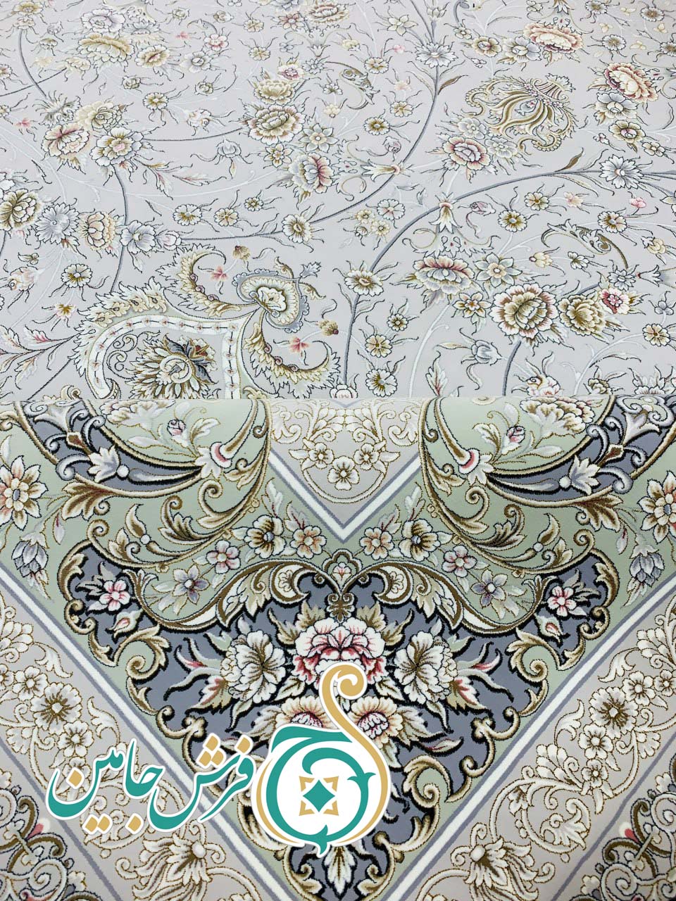 فرش 1700 شانه تراکم 5100 بدون برجستگی طرح سما سیلور ده رنگ