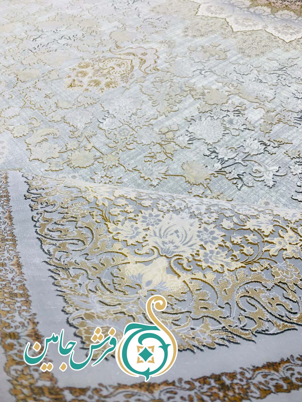 فرش 1700 شانه تراکم 5100 بدون برجستگی طرح دیانا دلفینی ده رنگ
