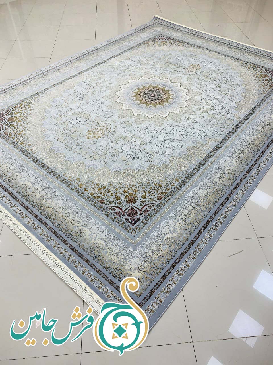 فرش 1700 شانه تراکم 5100 بدون برجستگی طرح دیانا دلفینی ده رنگ