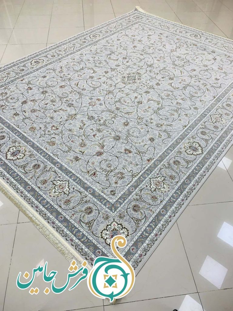 فرش 1700 شانه تراکم 5100 بدون برجستگی طرح ایتک سیلور ده رنگ