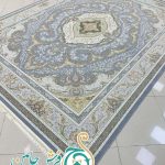 فرش 1700 شانه تراکم 5100 بدون برجستگی طرح گلبهار دلفینی ده رنگ