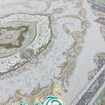فرش 1700 شانه تراکم 5100 بدون برجستگی طرح گلبهار سیلور ده رنگ