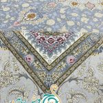 فرش 1700 شانه تراکم 5100 بدون برجستگی طرح ترنج دلفینی ده رنگ