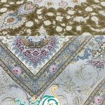 فرش 1700 شانه تراکم 5100 ساده ترنج نسکافه ای