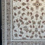 فرش افشان گل سرخ کرم ۱۲۰۰ شانه تراکم ۳۶۰۰ برجسته پالت تبریز