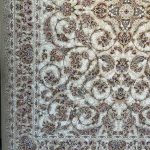 فرش شاهکار کرم ۱۲۰۰ شانه تراکم ۳۶۰۰ برجسته پالت تبریز