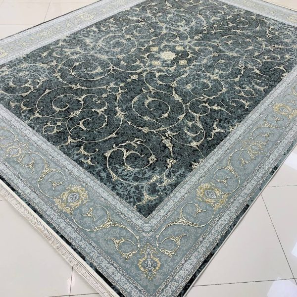 فرش اسلیمی ذغالی